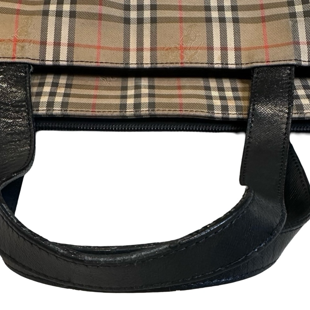 Vintage BURBERRY zip top Nova check tote - Picture 12 of 13